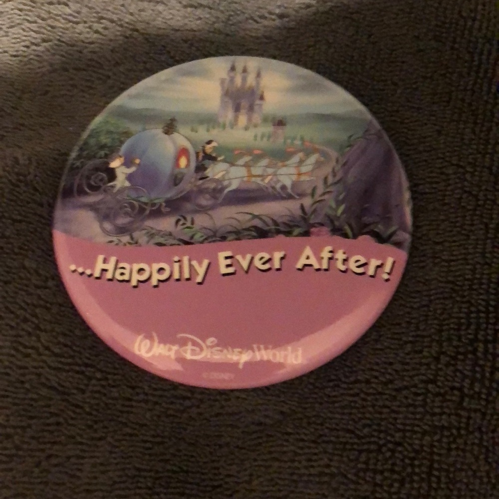 Walt Disney World Celebration Button Wedding Engagement